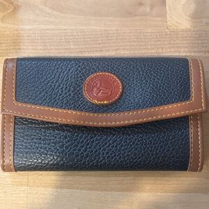 Gold Duck Black and Brown Leather Wallet